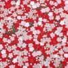 Japanese-style simple cherry blossom floral fabric, all-cotton gold-embossed printed clothing and home textiles, DIY handcrafted gold powder fabric, Japanese-style bags and clothing, handcrafted patchwork fabric Item Picture